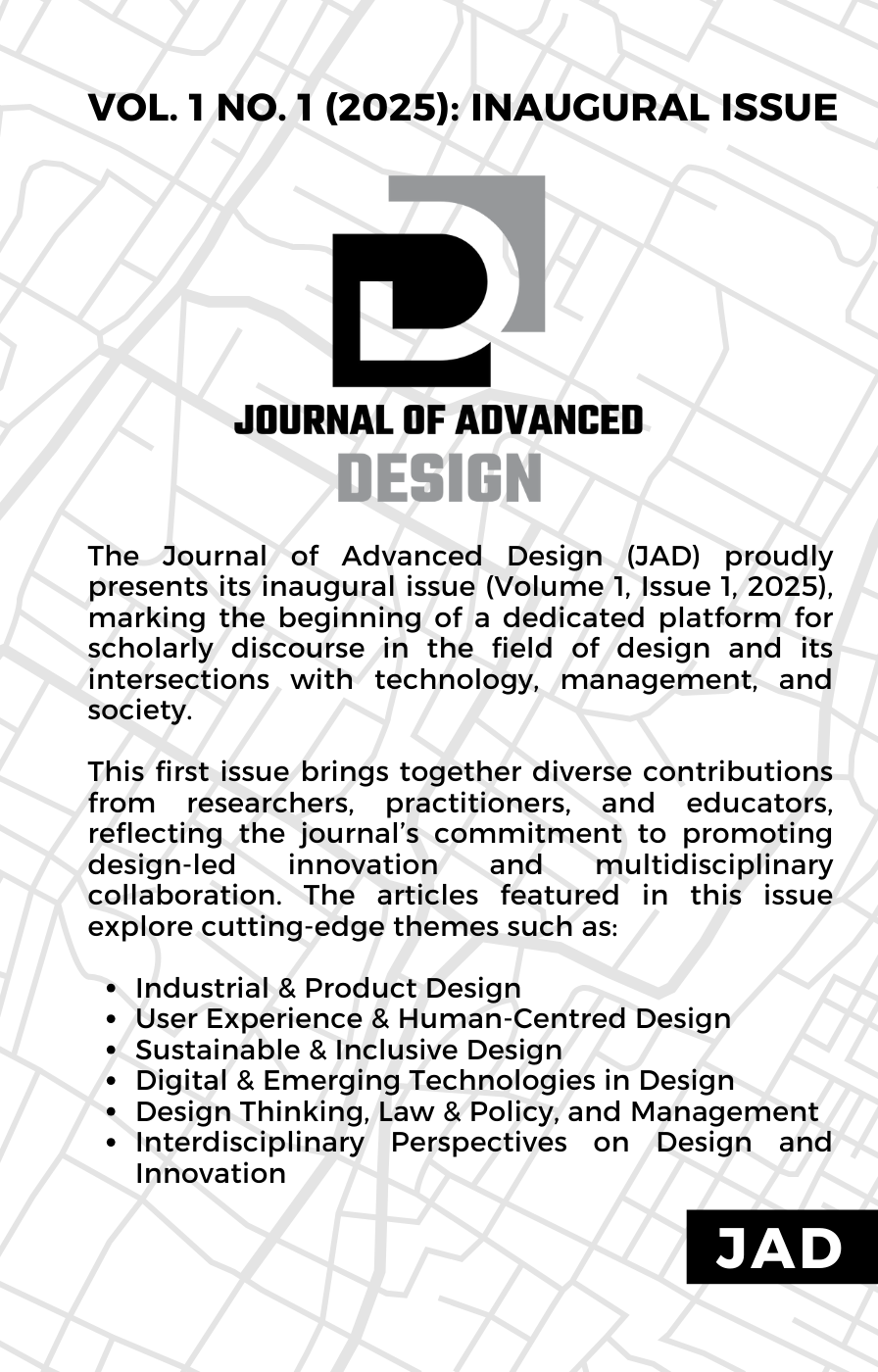 View Vol. 1 No. 1 (2025): Inaugural Issue – Journal of Advanced Design